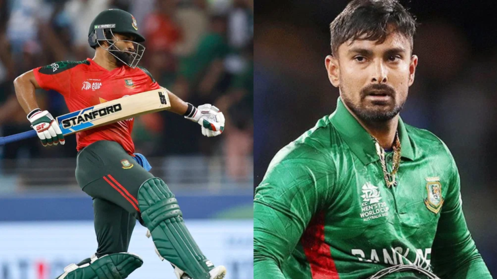 Shamim Hossain playing cricket, holding a bat during a match