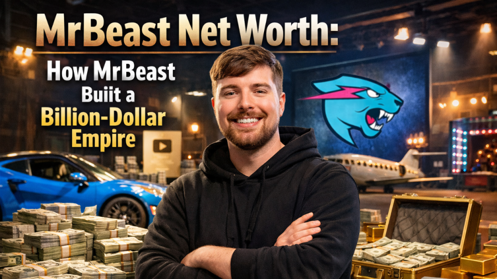 Portrait of MrBeast for an article about MrBeast net worth