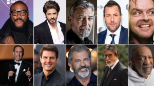 Top 100 richest actors ranked by estimated net worth, featuring the world's wealthiest film stars from Hollywood and international cinema